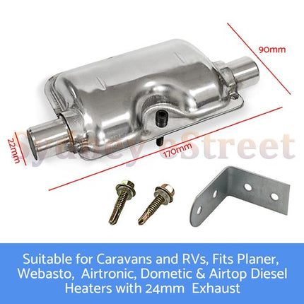 2KW 12V Diesel Air Heater Tank Digital Thermostat Silencer Fliter T Piece Remote