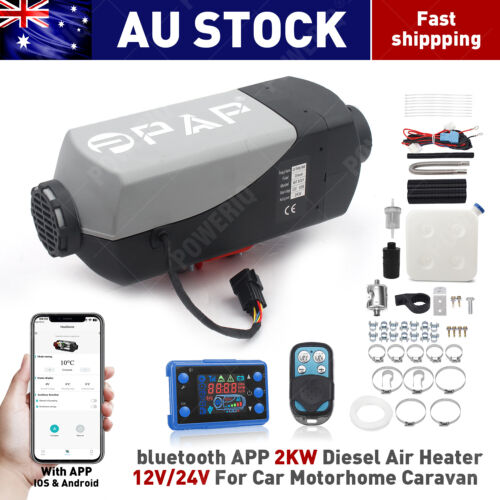 PPAP Diesel Air Heater 12V 2KW Bluetooth App LCD Display for Car Bus RV Indoors
