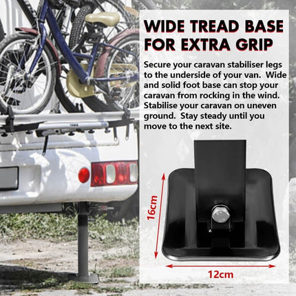 X-BULL Drop Down Corner Legs 440MM- 560MM Trailer Legs Steel W/Handle Caravan
