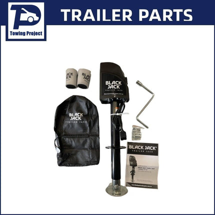 Black Jack 12V DC Electric Caravan Jack 1600kg Trailer Jack Jockey Leg Stand AU