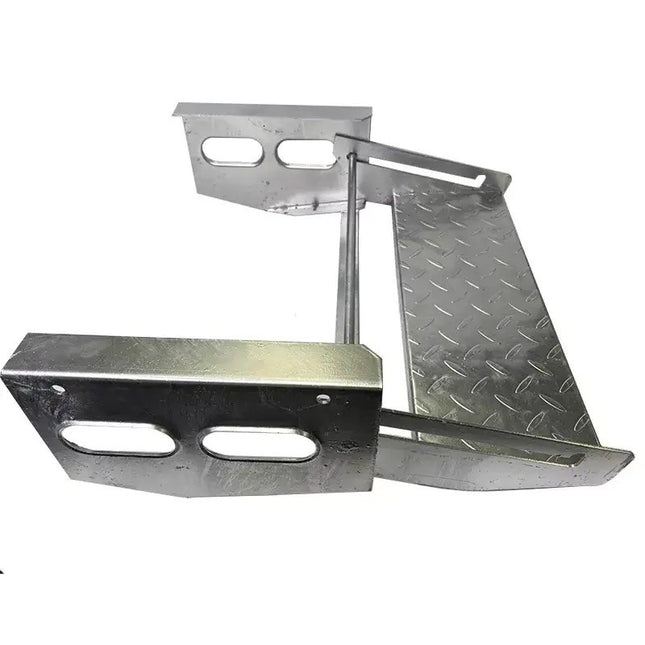 Coast Single Pull-Out Caravan Step - Galvanized Steel 530mm